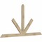 Ekena Millwork Saratoga Rough Sawn Timber Gable Bracket, Douglas Fir, 84"W x 45"H x 2"D x 4"F, 13/12 Pitch GBW084X45X0204SAR00RDF - alternate 5